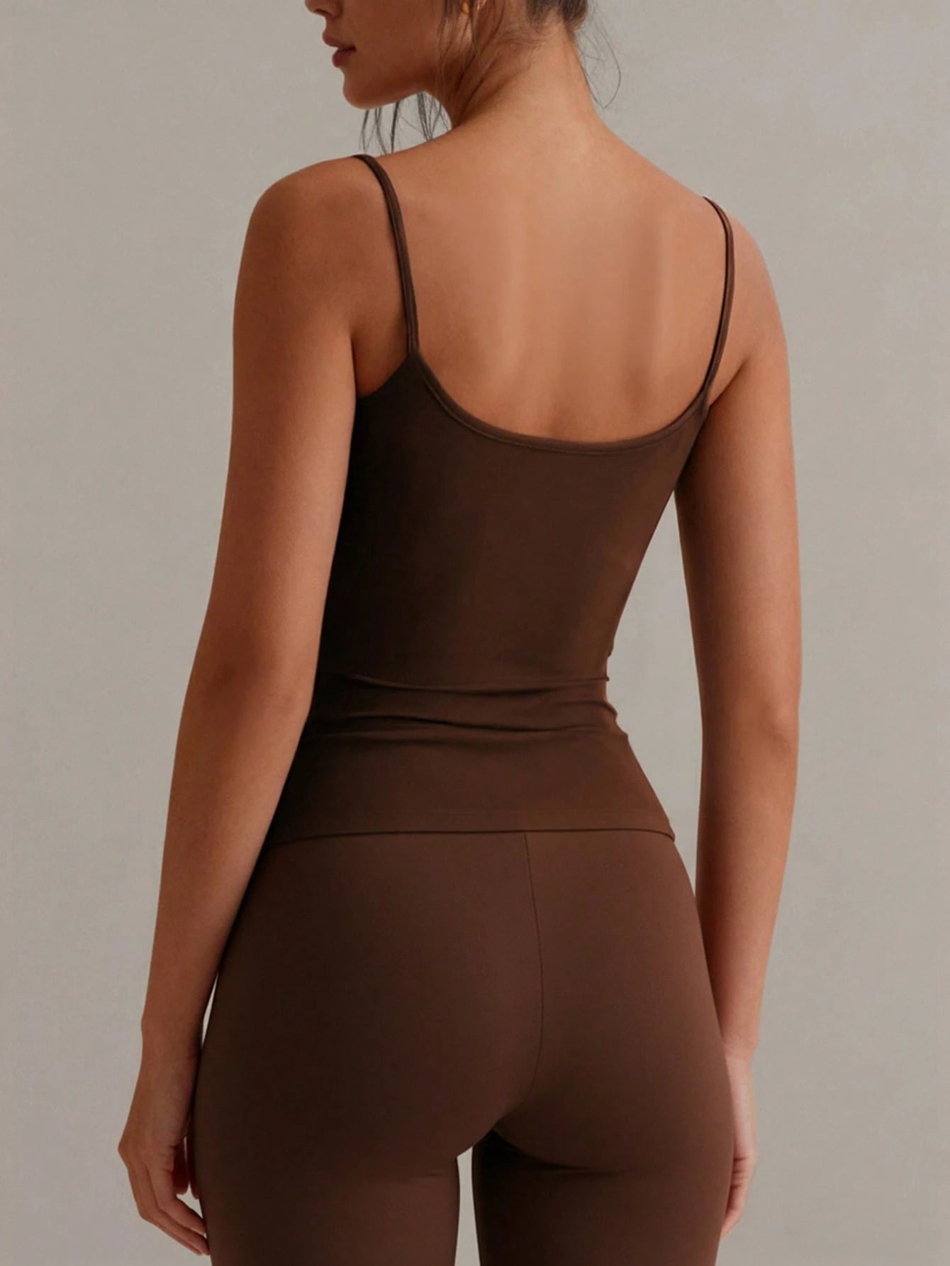 XLLAIS Sexy Backless Women's Camisole, Elastic Casual Spaghetti Strap White Top Summer, Y2K Aesthetic