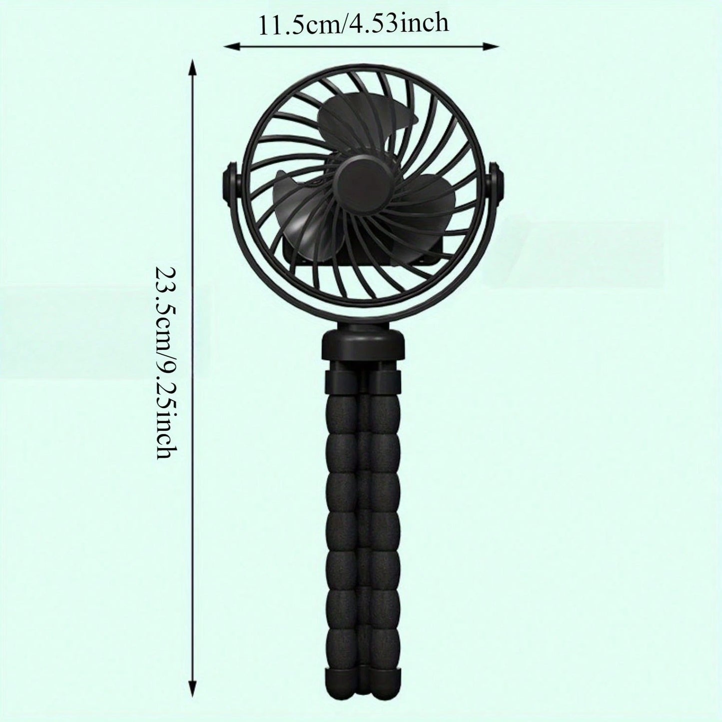 YAIUZGOO Car Clip On Fan With LED Display Smart Clip-On Fan-Rechargeable, Versatile Personal Airflow, Ideal For The Office, Car, Under An Umbrella, And While Traveling