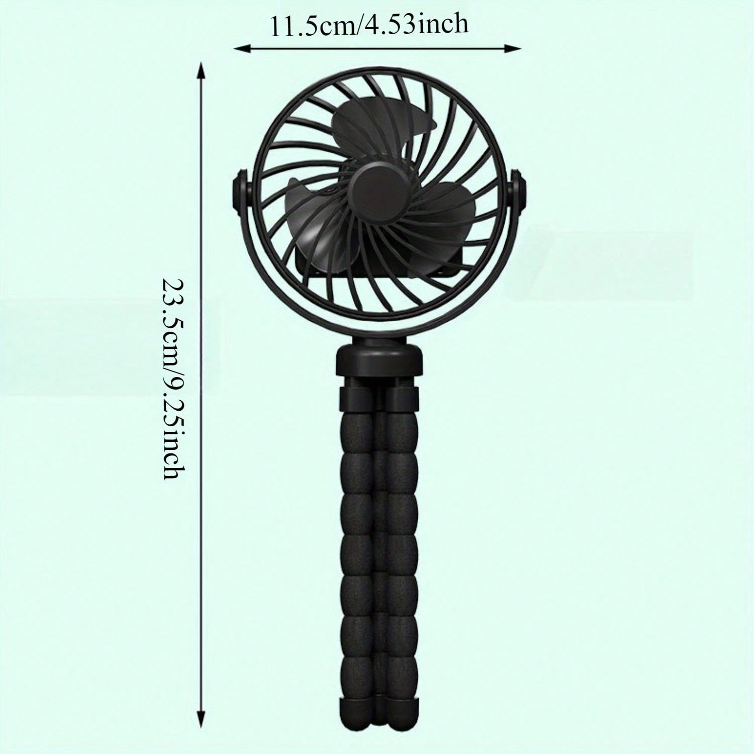 YAIUZGOO Car Clip On Fan With LED Display Smart Clip-On Fan-Rechargeable, Versatile Personal Airflow, Ideal For The Office, Car, Under An Umbrella, And While Traveling