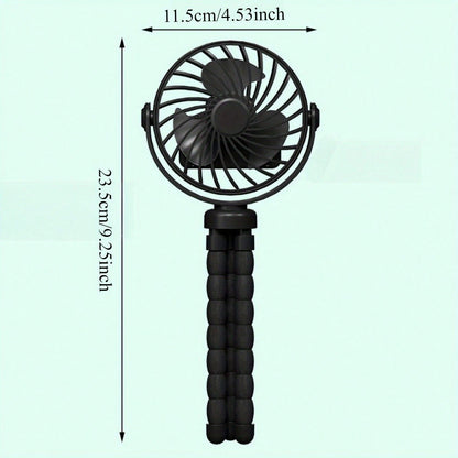 YAIUZGOO Car Clip On Fan With LED Display Smart Clip-On Fan-Rechargeable, Versatile Personal Airflow, Ideal For The Office, Car, Under An Umbrella, And While Traveling