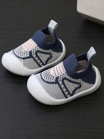 Yibubu Blue Baby Shoes Mesh Breathable Children Boys Shoes, Soft Sole Anti-Slip Newborn Walking Shoes Girls Shoes, Baby Outdoor Sports Shoes Toddler Shoes