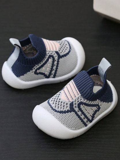 Yibubu Blue Baby Shoes Mesh Breathable Children Boys Shoes, Soft Sole Anti-Slip Newborn Walking Shoes Girls Shoes, Baby Outdoor Sports Shoes Toddler Shoes