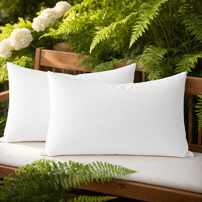 YUNDO Label White Pillow Core, Sofa Cushion, Bed Cushion, Patio Cushion, 18*18 Inches, High Filling Capacity, Machine Washable, Dryable, Reusable, Ultra-Fine Fabric, Brushed Fabric, Soft And Clean, E