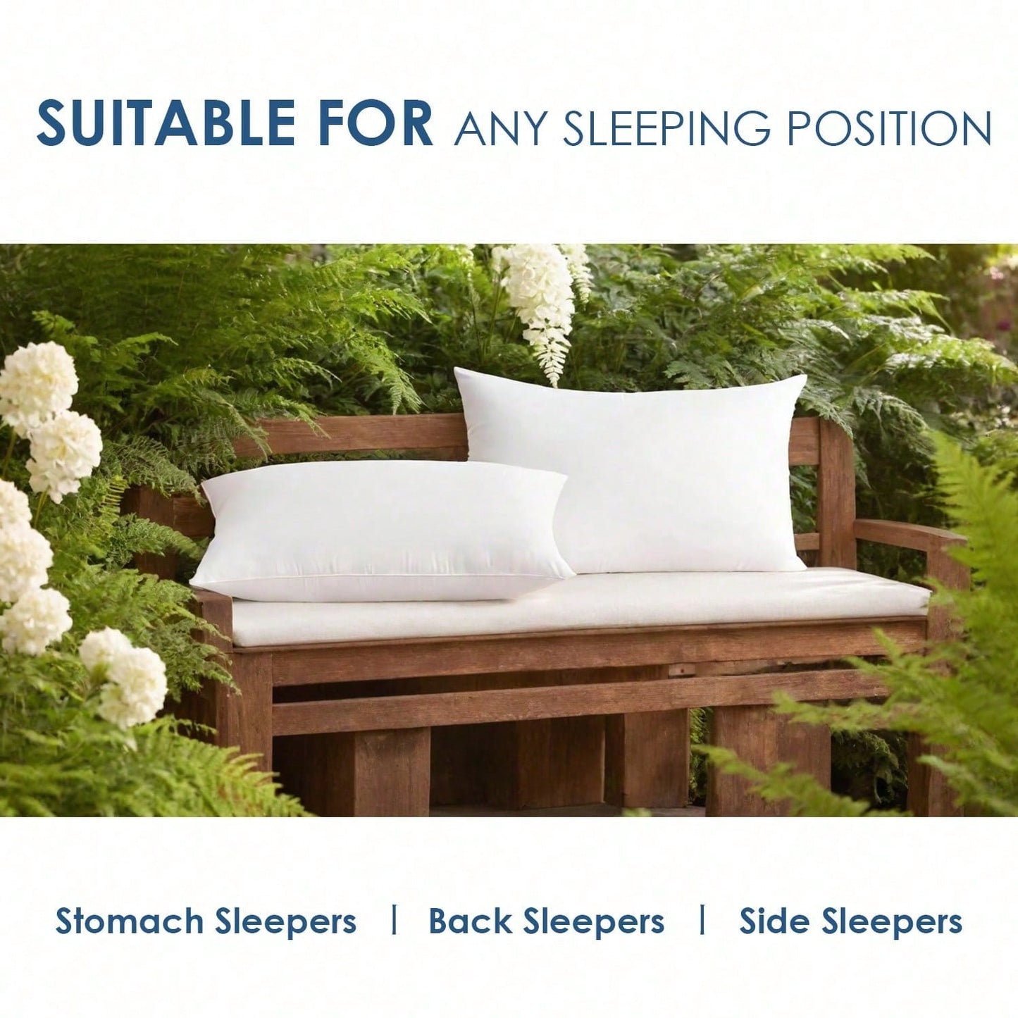 YUNDO Label White Pillow Core, Sofa Cushion, Bed Cushion, Patio Cushion, 18*18 Inches, High Filling Capacity, Machine Washable, Dryable, Reusable, Ultra-Fine Fabric, Brushed Fabric, Soft And Clean, E