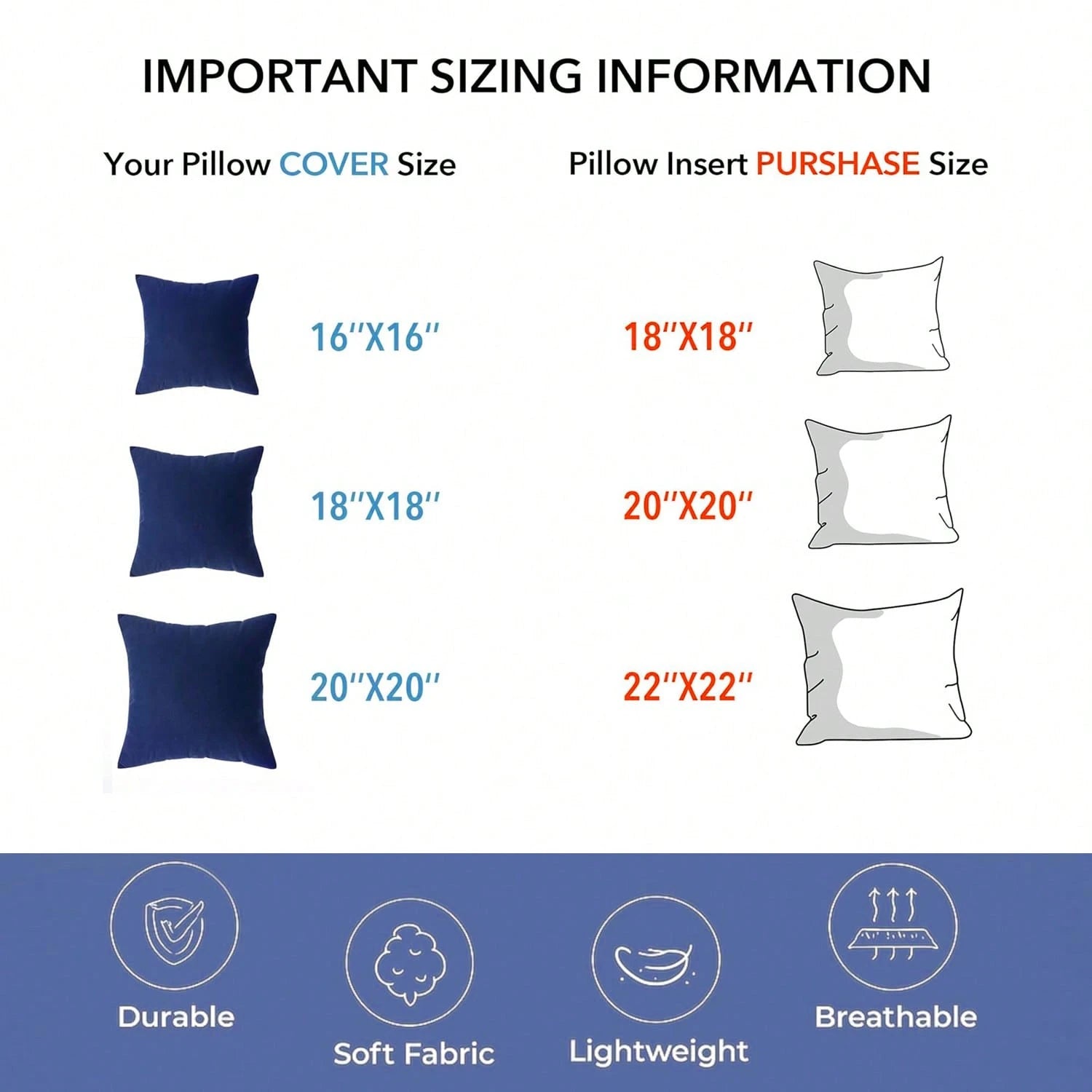 YUNDO Pillow, 18x18 Inches, High-Density Filling, Machine Washable, Made Of Ultra-Fine Fabric, Can Effectively Protect The Lumbar Vertebrae And Relieve Fatigue In The Waist And Cervical Spine. Suitabl