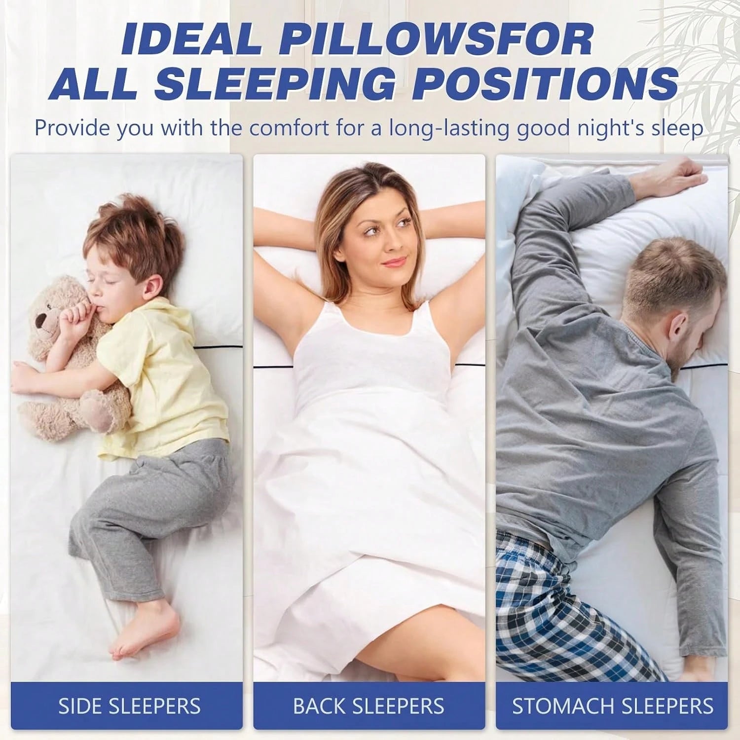 YUNDO Pillow, 18x18 Inches, High-Density Filling, Machine Washable, Made Of Ultra-Fine Fabric, Can Effectively Protect The Lumbar Vertebrae And Relieve Fatigue In The Waist And Cervical Spine. Suitabl